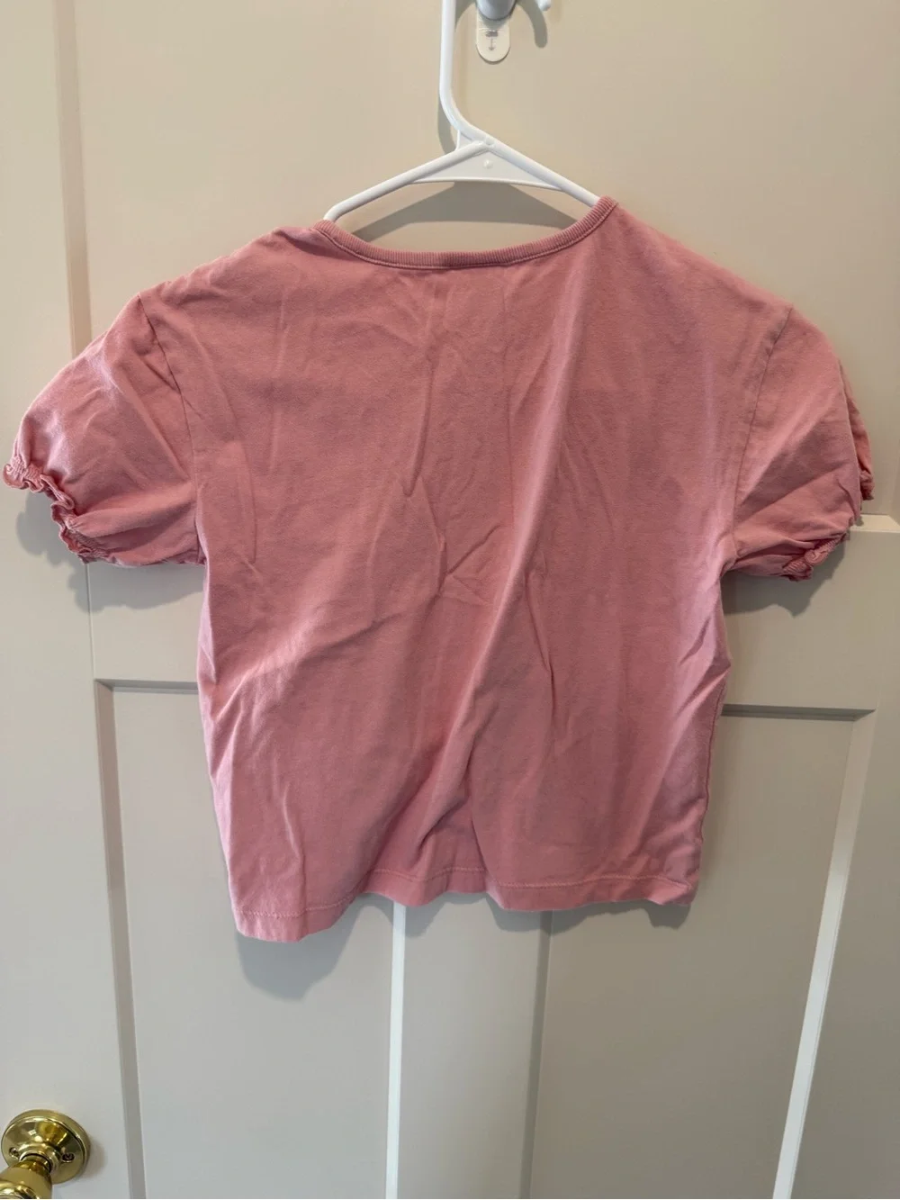 Hanna Andersson Pink Tee with Yellow Flower Appliqués - Picture 3 of 3